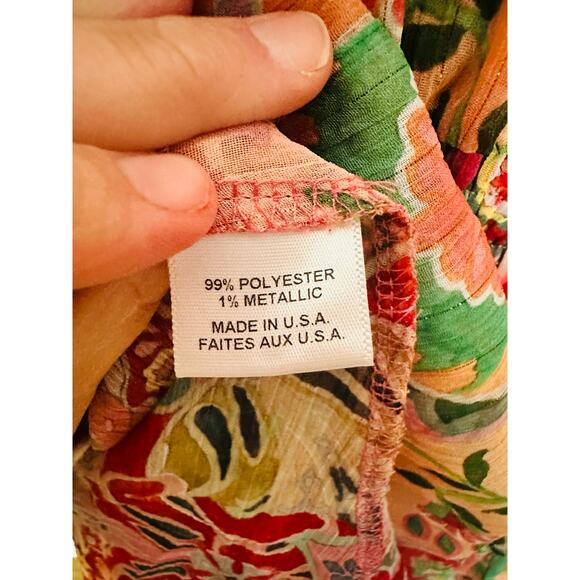 MISA Los Angeles Multicolored Metallic Split Neck Long Sleeve Elena Dress Size S - Picture 11 of 13